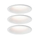 3er-Set LED Einbauleuchten Cymbal Coin starr Dimmbar IP44 2700K Weiß