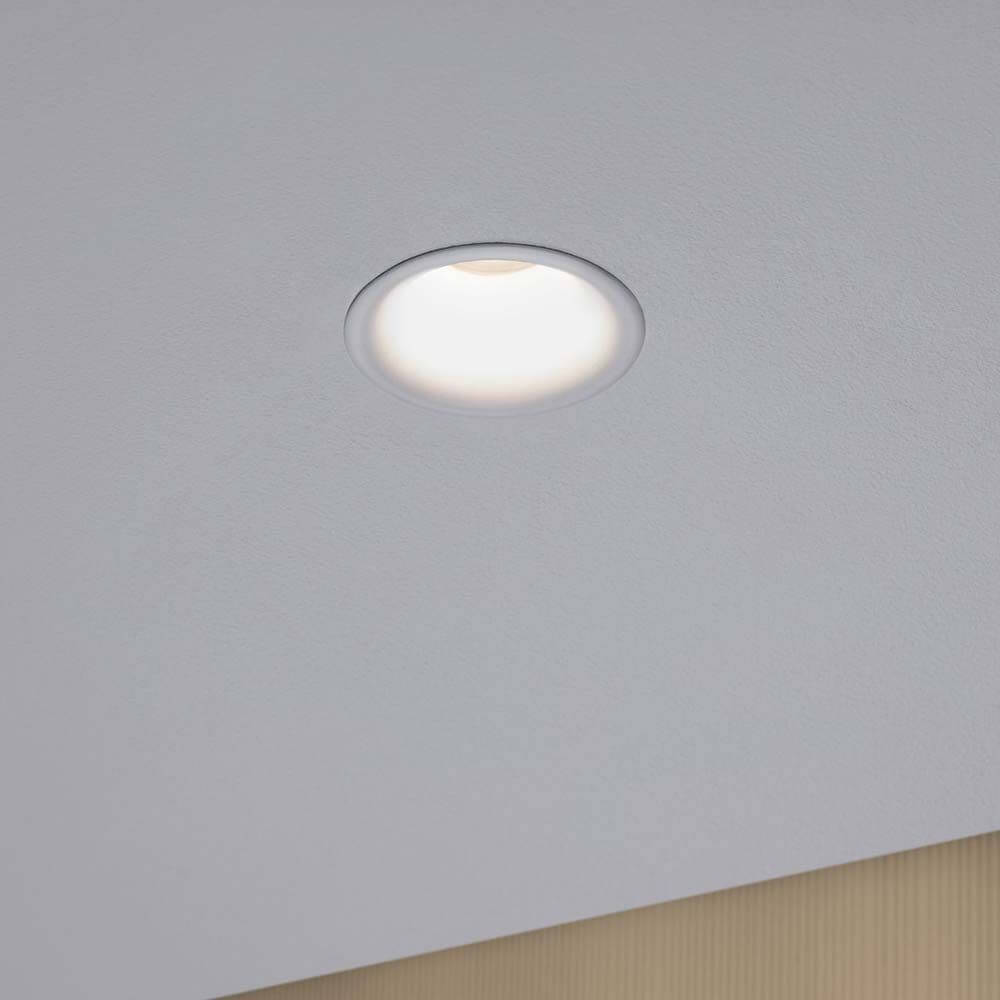 3er-Set LED Einbauleuchten Cymbal Coin starr Dimmbar IP44 2700K Weiß