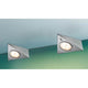 3er-Set Möbel Aufbauleuchte LED mit Näherungssensor LED-Modul 3x2, 8W in modernem Design.