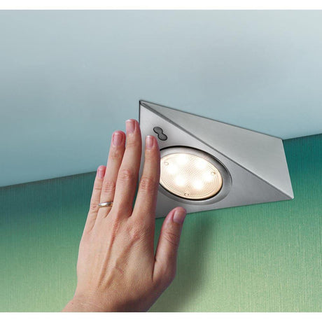 3er-Set Möbel Aufbauleuchte LED mit Näherungssensor LED-Modul 3x2, 8W, Hand aktiviert über Näherungssensor.