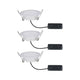 3er-Set Premium LED Einbaustrahler-Set Suon Dimmbar IP44 mit LED-Modul und anschlussfertigen Komponenten.