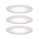 3er-Set Premium LED Einbaustrahler-Set Suon Dimmbar IP44 - Set aus 3 dimmbaren Leuchten in warmweißem Licht.