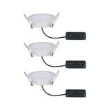 3er-Set Premium LED Einbaustrahler-Set Suon warm-dim IP44
