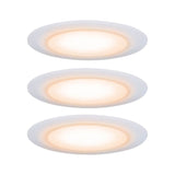 3er-Set Premium LED Einbaustrahler-Set Suon warm-dim IP44