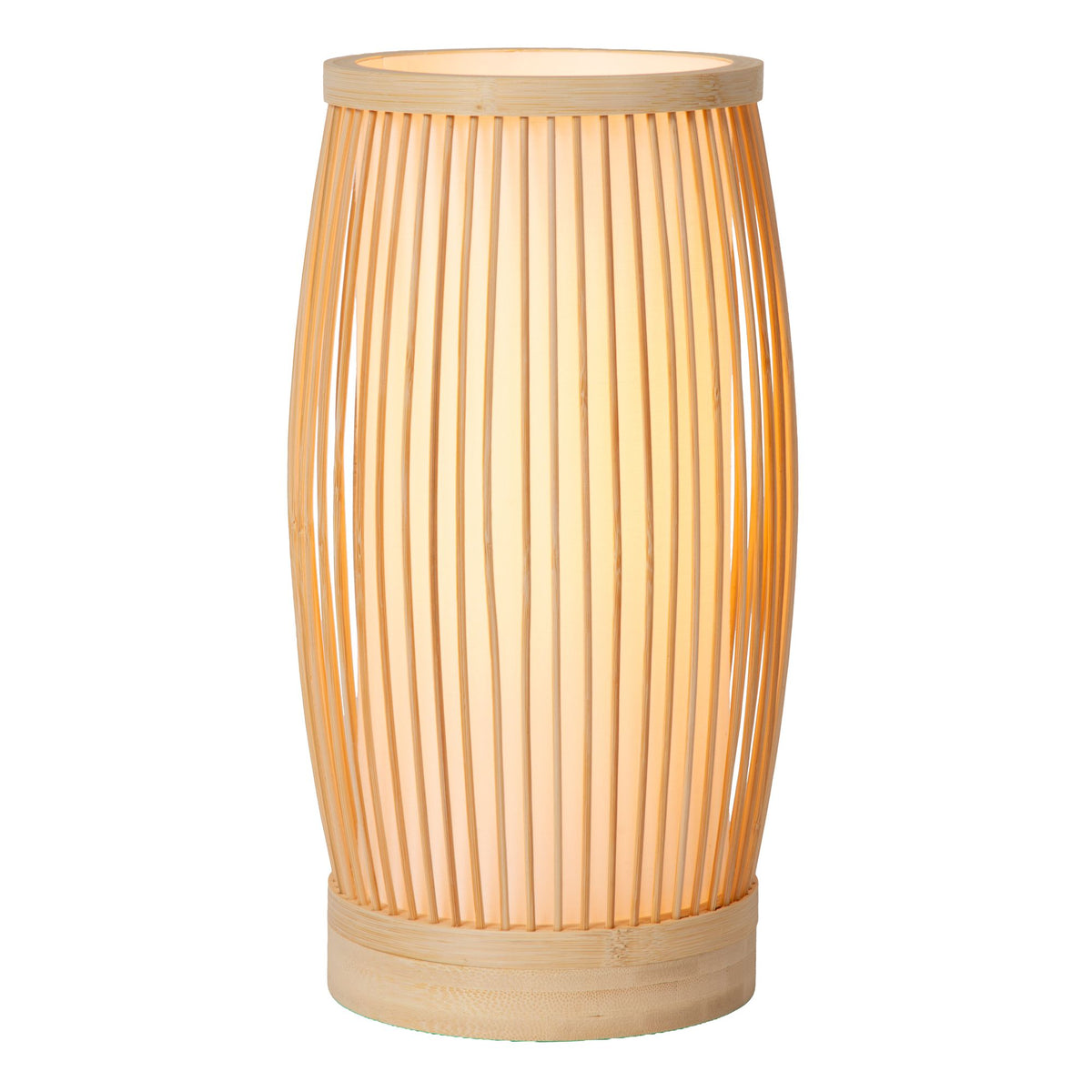Gary table lamp with bamboo base and natural paper shade (1)