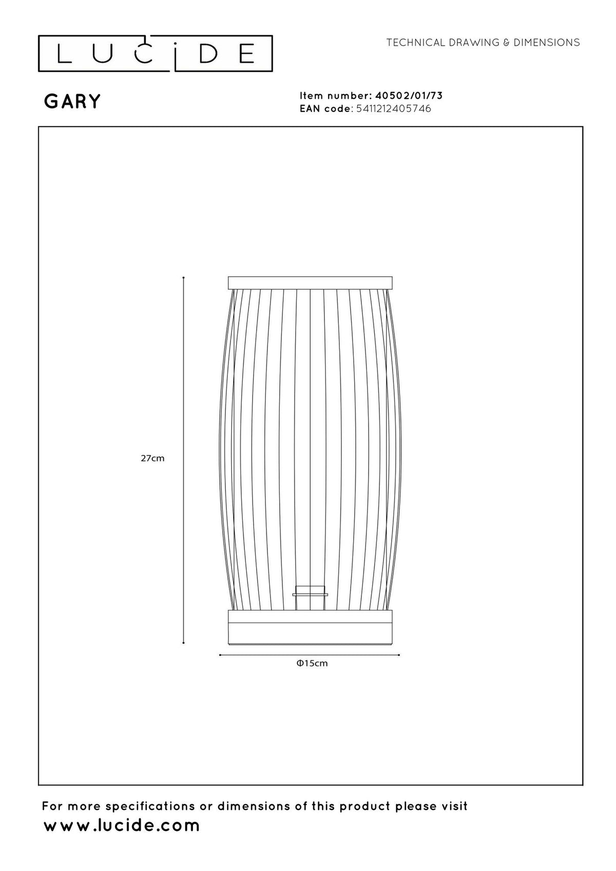 Gary table lamp with bamboo base and natural paper shade (2)
