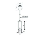 Stahlseilaufhängung 2er Set 150cm