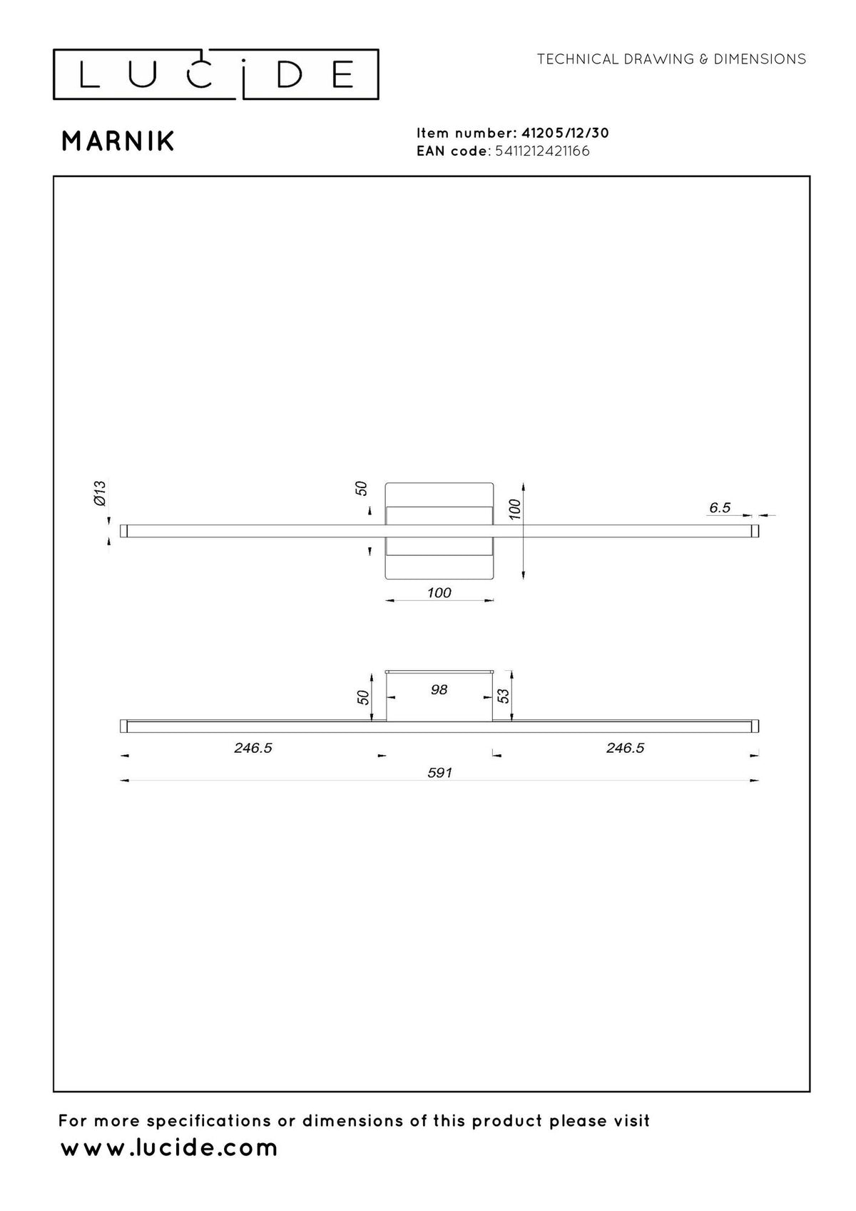 LED-Applique da parete Marnik con controllo gestuale e CCT 59,1 cm (5)