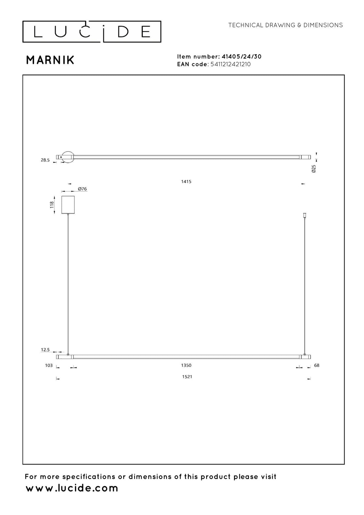 LED-Candeeiro suspenso Marnik com controlo por gestos e CCT 152,1cm (7)