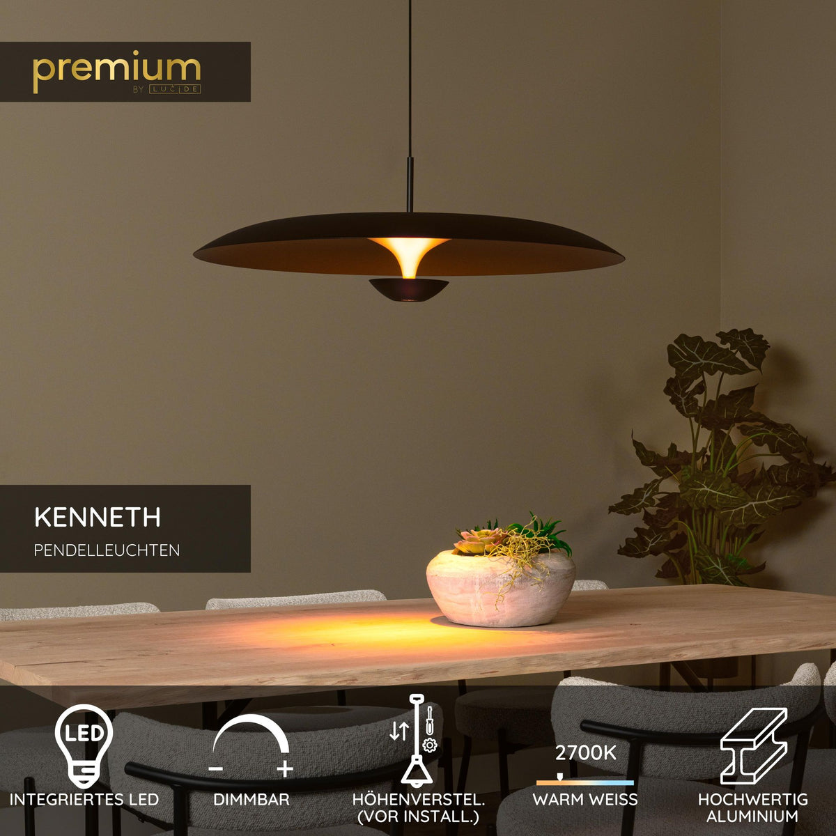 LED-Pendelleuchte Kenneth dimmbar Ø 80cm (6)
