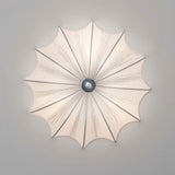 Lampa ścienna 3-sławowa bawełniana bawełniana biała