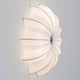 Lampa ścienna 3-płomienna Sultano bawełna biała na ścianie, piękny design z wysokiej jakości bawełnianym pokryciem.