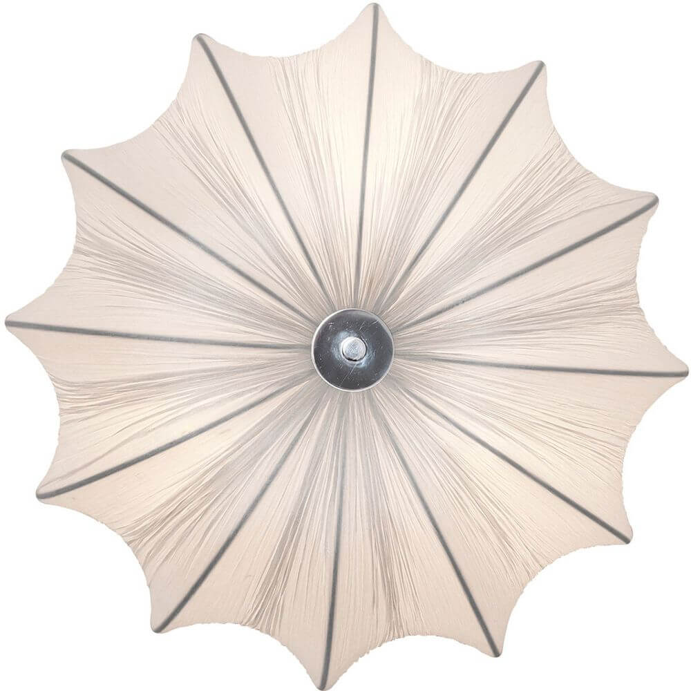 Lampa ścienna 3-sławowa bawełniana bawełniana biała