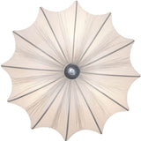 Lampa ścienna 3-sławowa bawełniana bawełniana biała