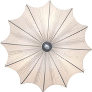 3-light wall light Sultano cotton white in an elegant design with a unique texture.