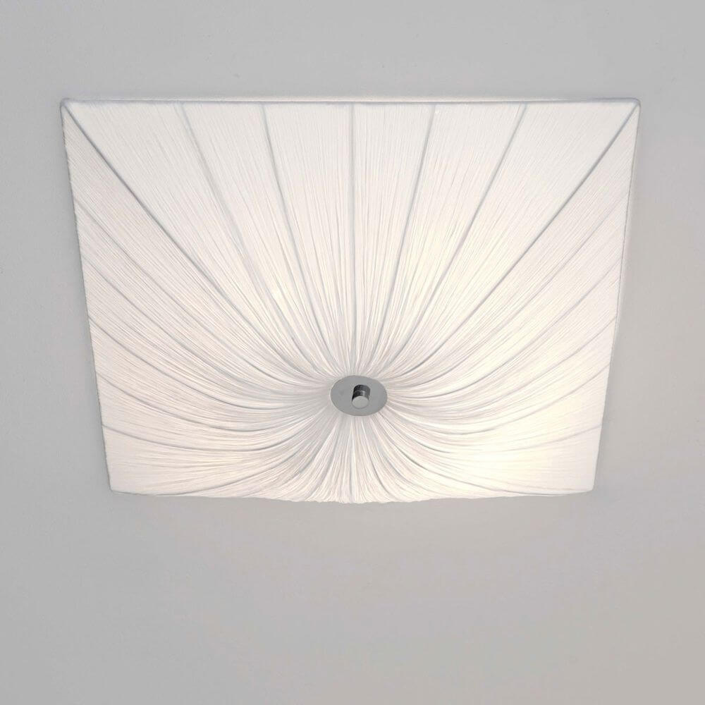 Wandleuchte 4-flammig Sultano Medium Baumwolle Weiß in modernem Design und weißer Baumwolle.