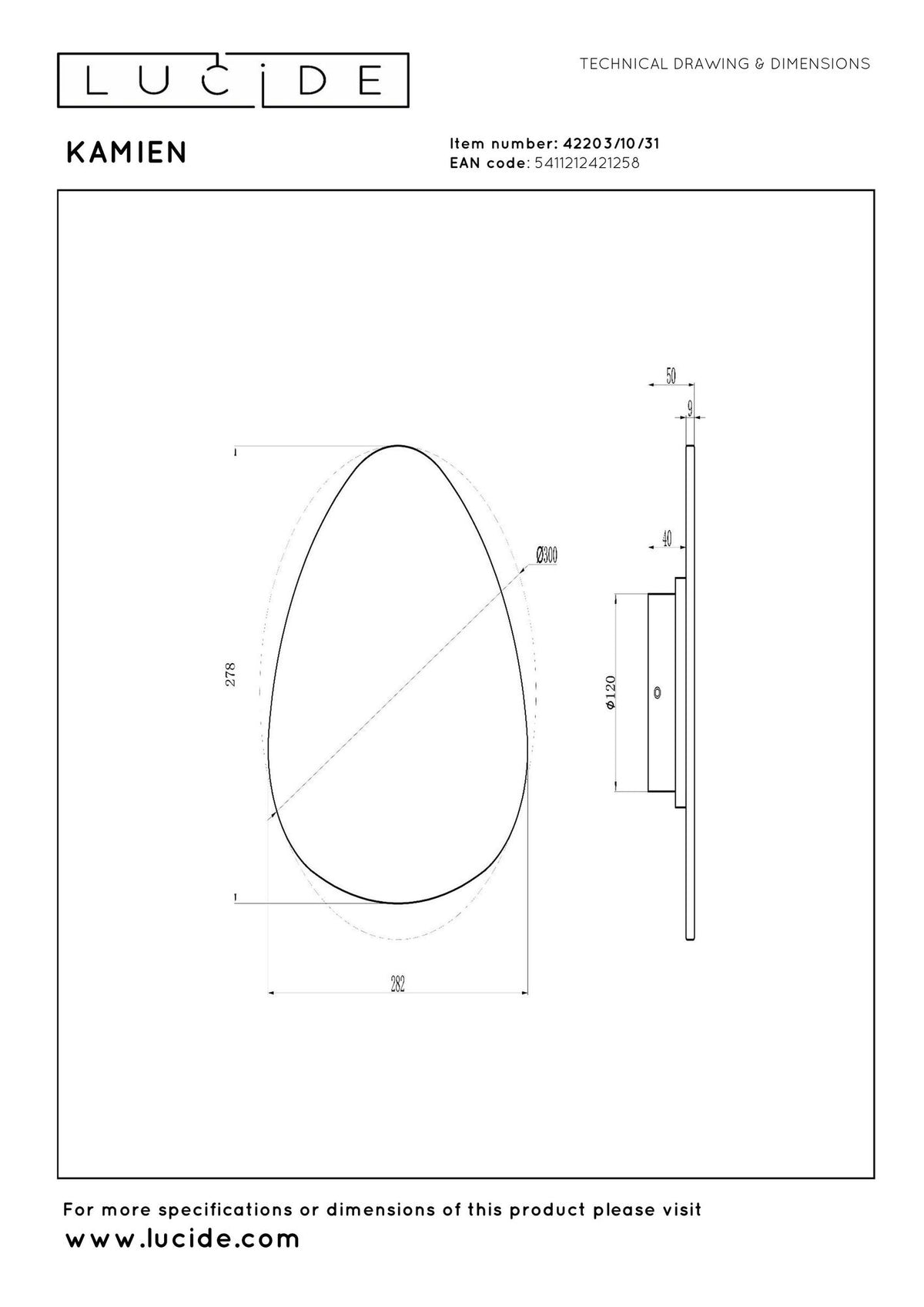 LED-wandlamp Kamien van keramiek 30x30cm wit (6)