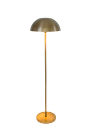 Stehlampe Fungo mit Schirm Rund 143 cm Gold von Holländer, goldene Eisen-Stehleuchte mit runder Form für Wohnbereich