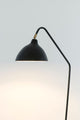 Stehlampe Classico mit Schirm Rund 157 cm Schwarz