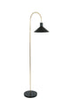 Lampada da terra Oktavia in marmo con base in marmo e paralume 