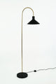 Lampada da terra Oktavia in marmo con base in marmo e paralume 