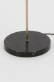 Lampada da terra Oktavia in marmo con base in marmo e paralume 