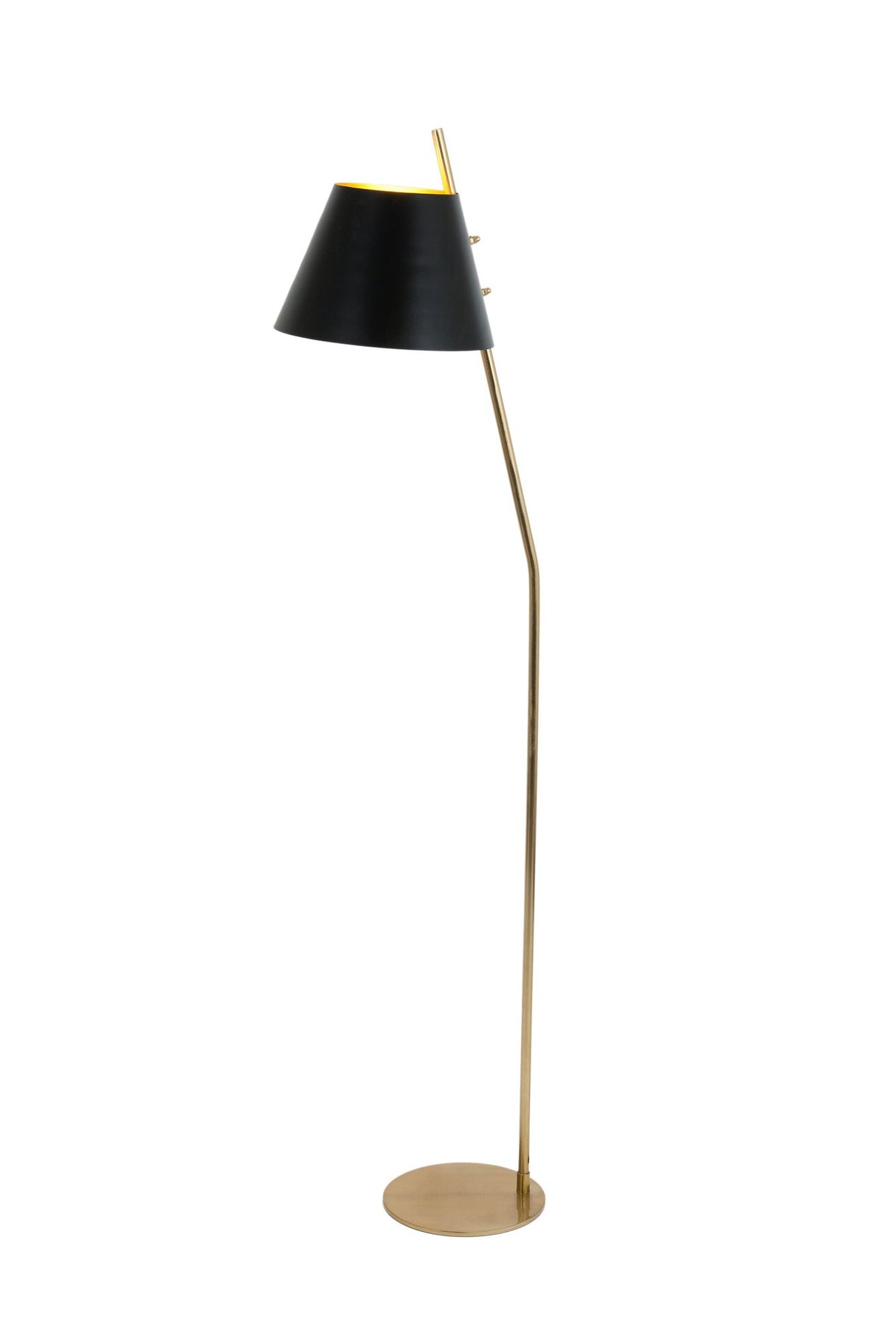 Lampada da terra Adea con paralume rotondo 151 cm 