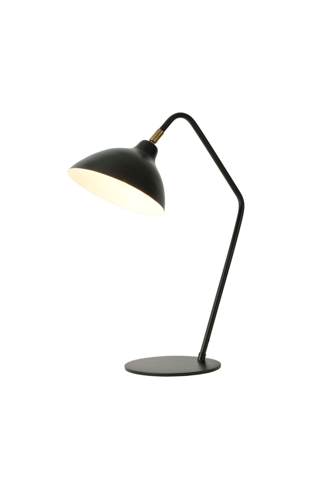 Tischlampe Classico mit Schirm Rund 44x21cm Schwarz