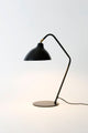 Tischlampe Classico mit Schirm Rund 44x21cm Schwarz