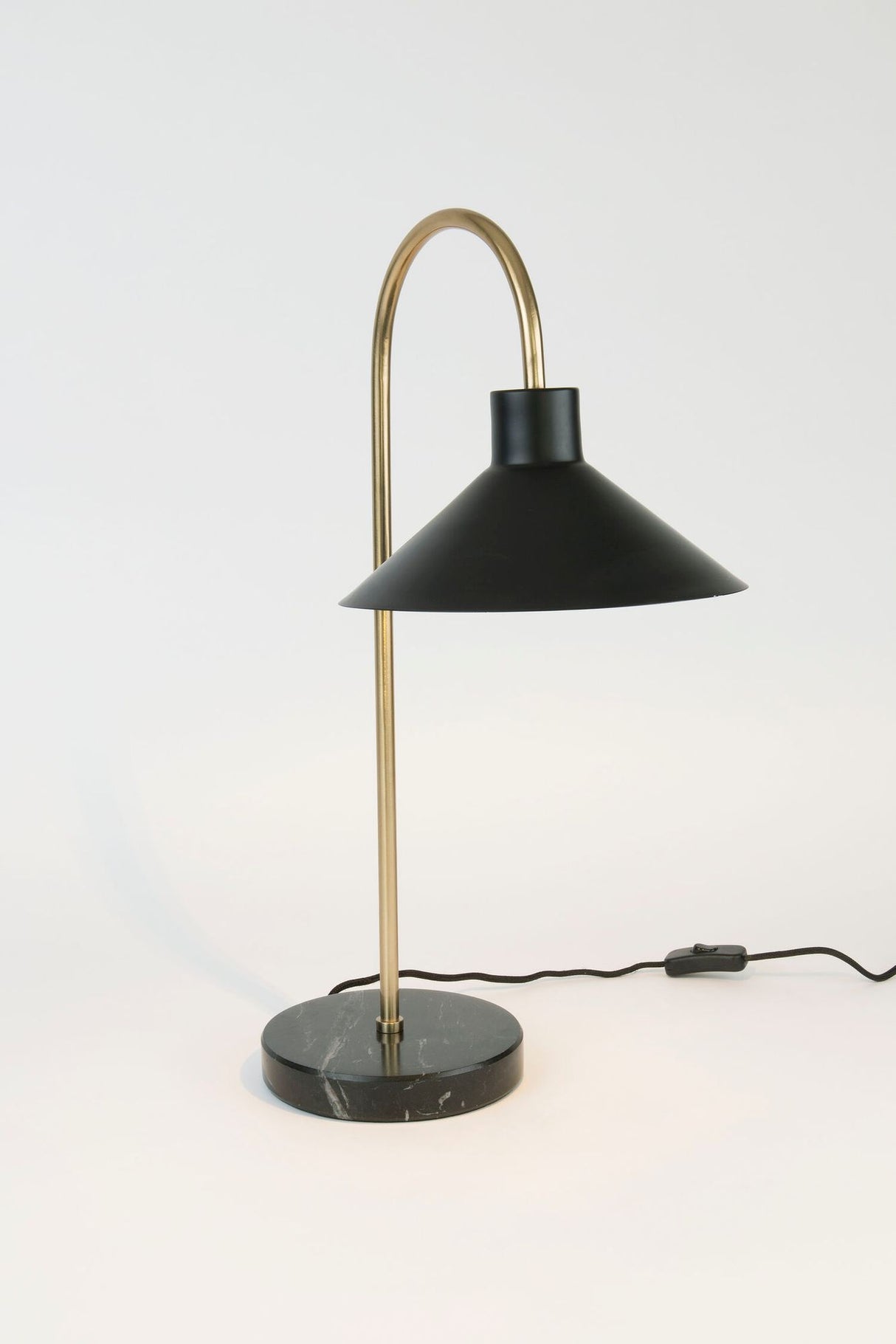 Tischlampe Oktavia Marmor Marmorfuß mit Schirm