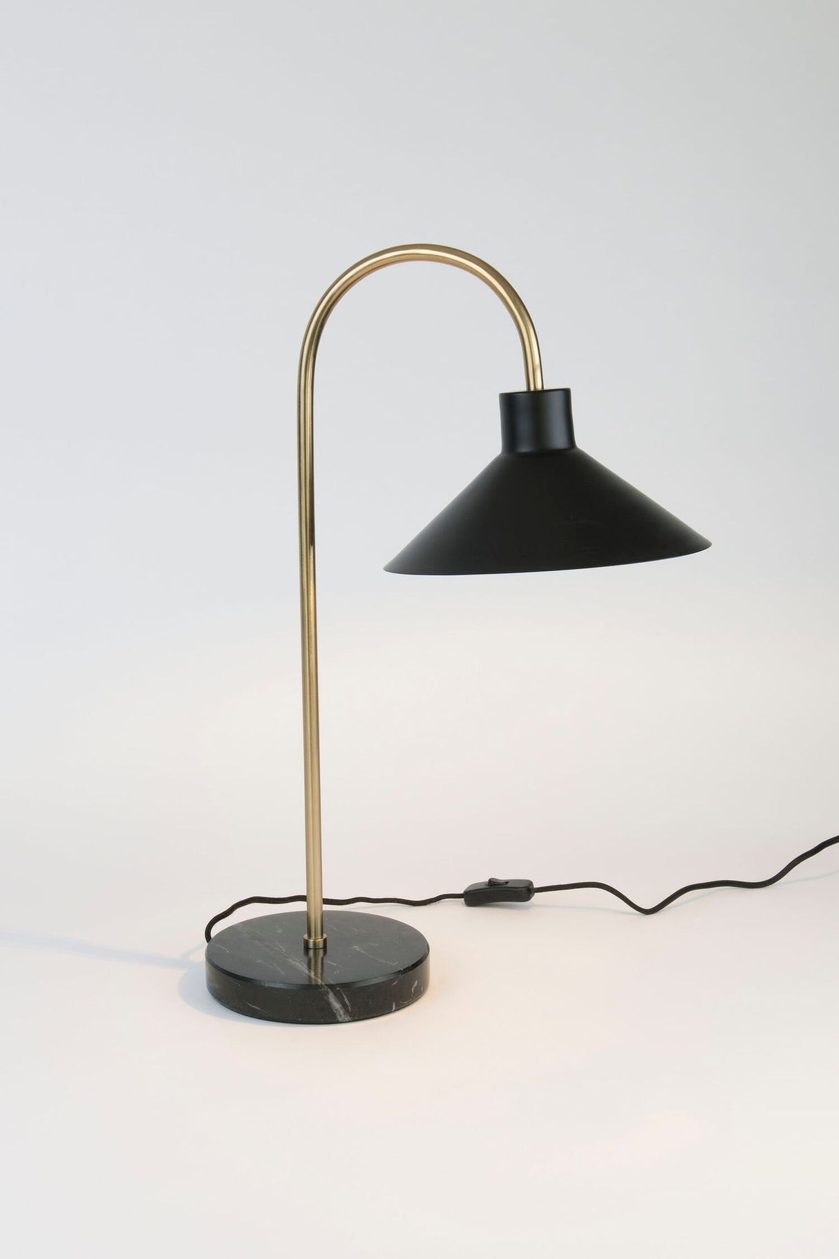 Tischlampe Oktavia Marmor Marmorfuß mit Schirm