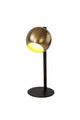 Lampada da tavolo Clarice in ottone con paralume rotondo Ø 20 cm oro 