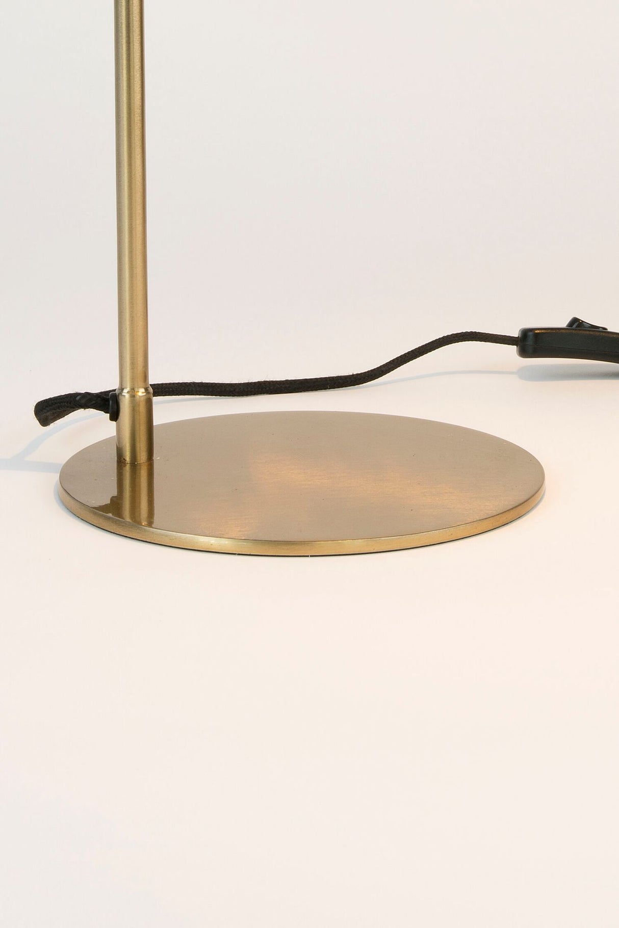 Tischlampe Miro Messing mit Schirm Rund 30x20cm