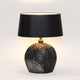 Tischleuchte Mary Oval Klein Keramik Schwarz-Gold-Silber