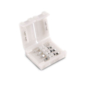 Schnellverbinder Clip 4pol 10mm RGB LED-Strip, 4-polige Verbinder für RGB LED-Streifen in Verpackung.