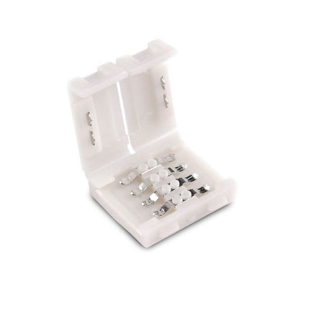 Hurtig forbindelsesklemme 4-benet 10mm RGB LED-Strip, 4-benet stik til RGB LED-Strips i emballage.