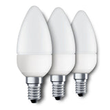 E14 LED Kerze 3er Set in Warmweiß, 320lm, 4W für energiesparende Beleuchtung