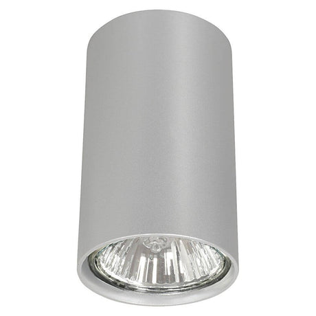 Eye S Deckenleuchte 10cm Silber in modernem Design für gezielte Beleuchtung von Tischen und Objekten.