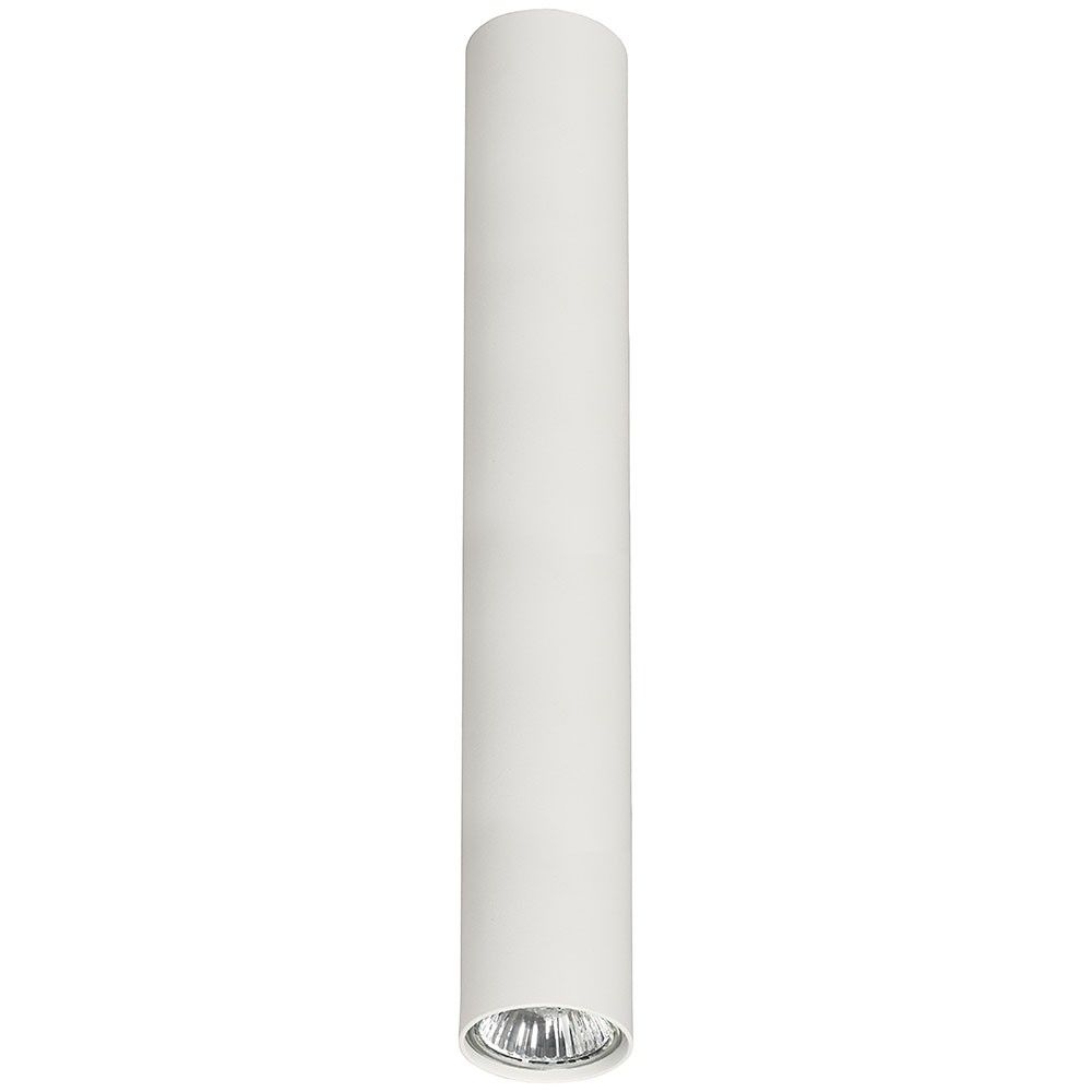 Eye L Deckenleuchte 40cm in Weiß, stilvolles Design für moderne Räume, hochwertige Metallzylinder-Optik.