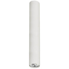 Eye L Deckenleuchte 40cm Weiß, schlanke weiße Metallzylinder-Deckenleuchte mit gezieltem Licht nach unten
