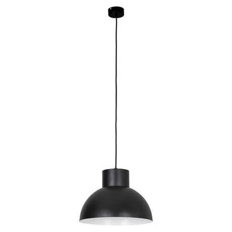 Wor pendellampe Ø 33cm i moderne design svart, stilfull klokkeform i industriell stil.