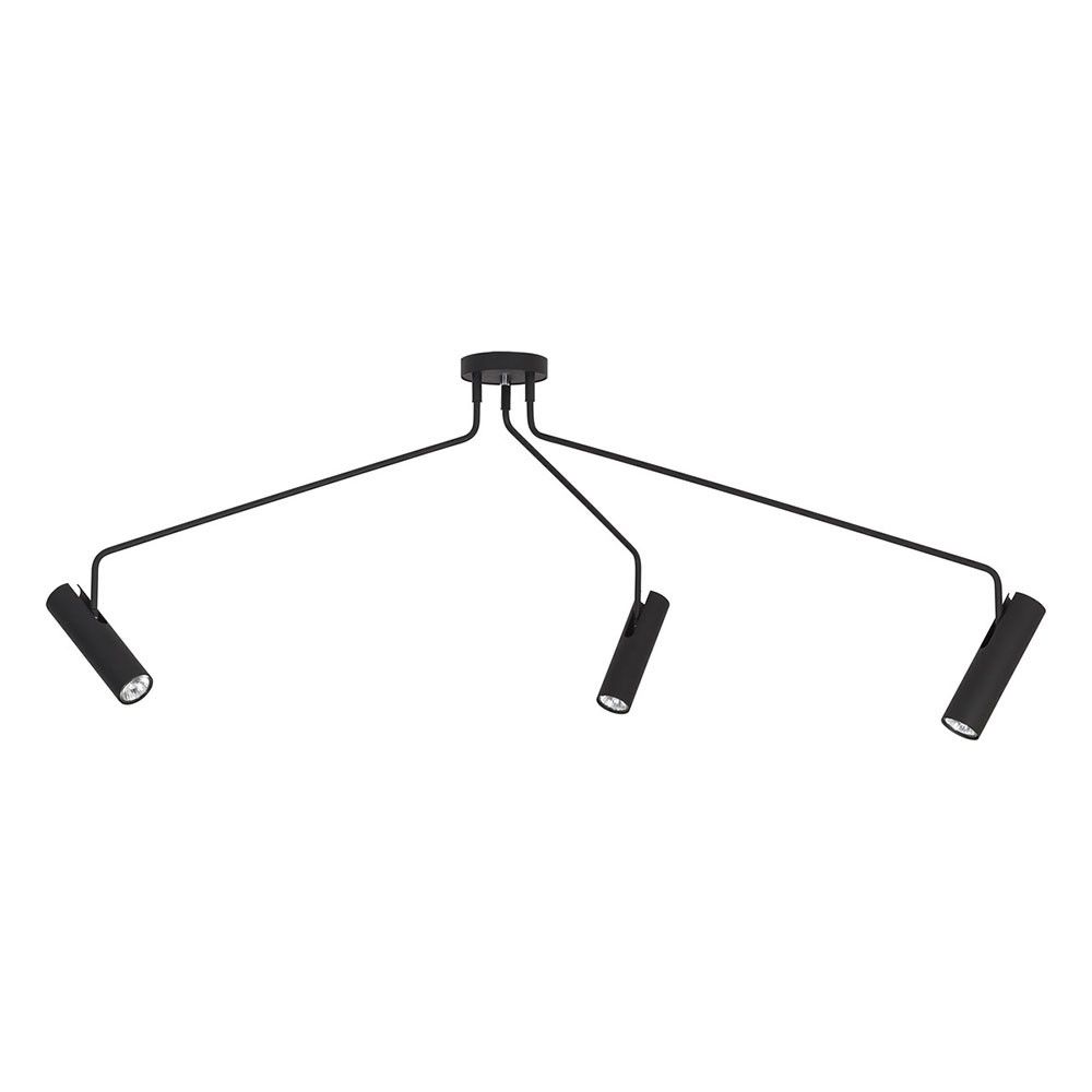 Eyes Ceiling Light with 3 Adjustable Spots 135cm Black