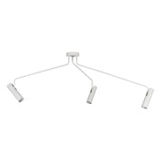 Eyes loftslampe med 3 justerbare spots 135cm hvid - moderne lys i hvid med roterende og drejelige spots.