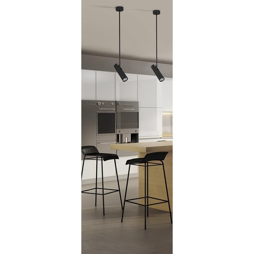 Silmät kattovalo 77 cm säädettävällä paikalla mustalla