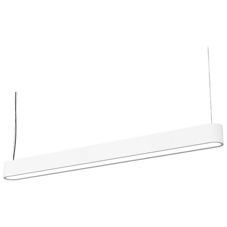 Talu hanging desk lamp 120cm T8 22W white - modern pendant light in elegant white for versatile applications