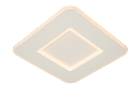 LED-Lámpara de techo Axelle regulable en 3 niveles cuadrada blanco cálido blanco 39,4cm (2)