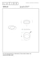 LED-Lámpara de techo Axelle con 3 niveles de regulación Ø 29,5 cm Negro (6)