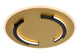 LED-Deckenleuchte Andreas rund Messing 39,6cm (2)
