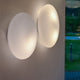 Smarties XL Glas Wand - & Deckenleuchte Ø 60cm mit Metallhalterung und weißem Glaslichtverteiler.