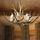 Chalet M Holz Geweih-Lüster Ø 67cm 6-flammig, handwerklich gestalteter Kronleuchter mit Geweih-Design.